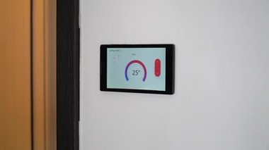 Akıllı Ev İklim kontrol cihazı bir duvar