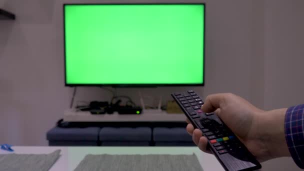 TV con función de control de gestos — Vídeos de Stock