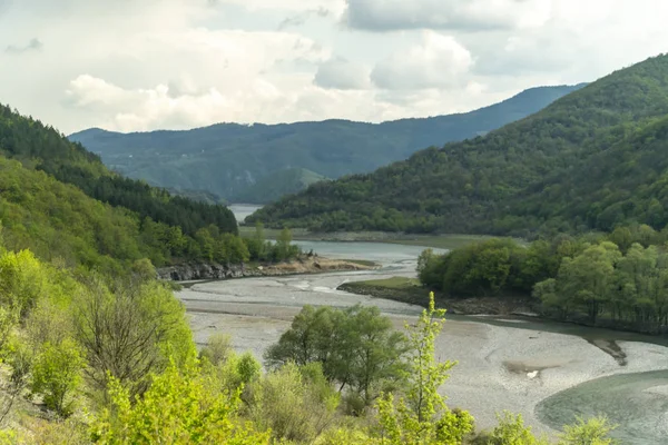 La naturaleza alrededor del río Borovitsa — Foto de Stock