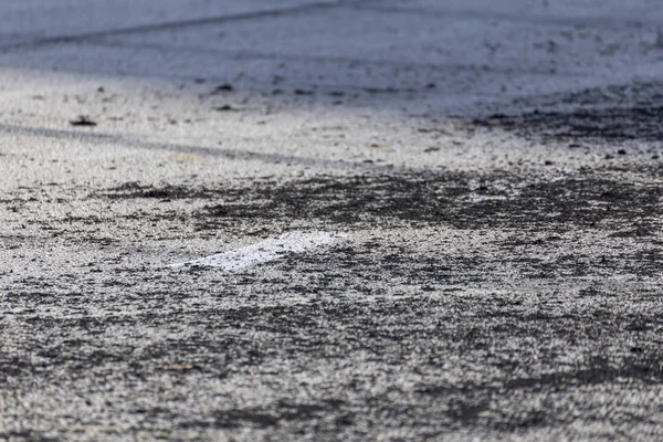 Caoutchouc brûlé provenant d'une dérive — Photo