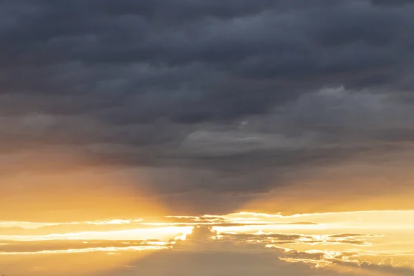 Dramatic sky with colorful clouds — Stock Photo, Image