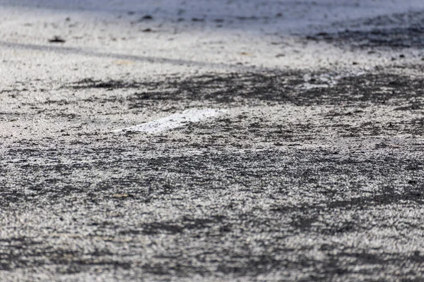 Caoutchouc brûlé provenant d'une dérive — Photo