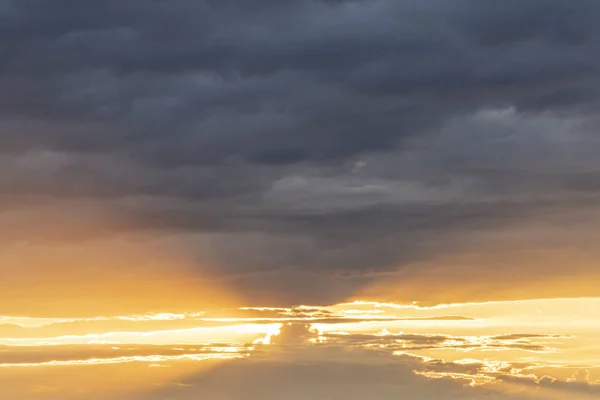 Dramatic sky with colorful clouds — Stock Photo, Image