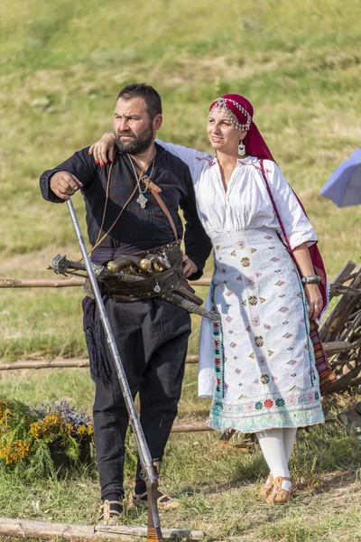 Hajduci warriors demonstration during bulgarian traditional fest — Stock Photo, Image