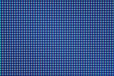 Görünür piksellerle dijital ekranın aşırı yakın çekim