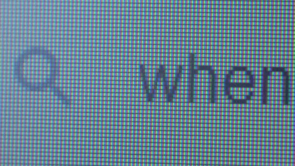 Ecrire la question quand sur un ordinateur 