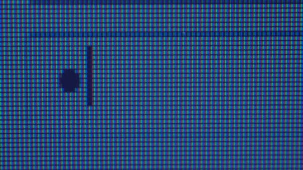 Close-up van computerscherm met wachtwoord veld — Stockvideo