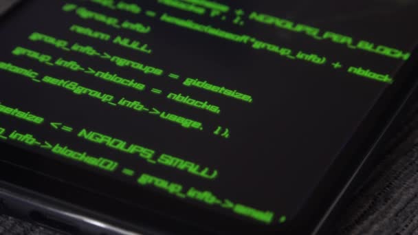 Code de mise à jour Smartphone à l'écran — Video