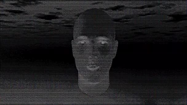 코드에서 생성된 사람의 얼굴의 Ai 개념 — 비디오