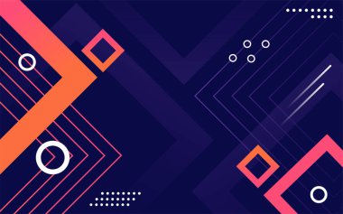 Soyut gradyan geometrik şekiller arka plan. Vektör grafik illüstrasyonu