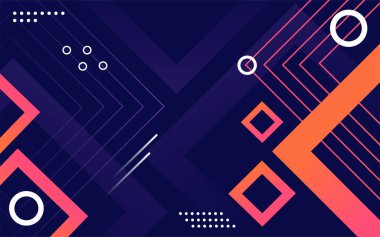 Soyut gradyan geometrik şekiller arka plan. Vektör grafik illüstrasyonu