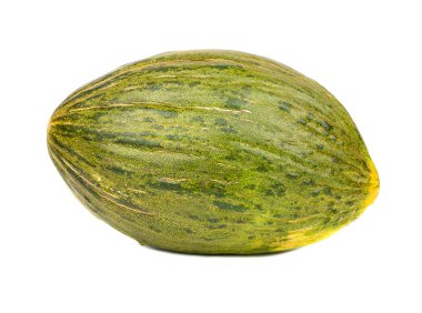 Beyaz bir arka plan üzerinde izole taze yeşil kavun