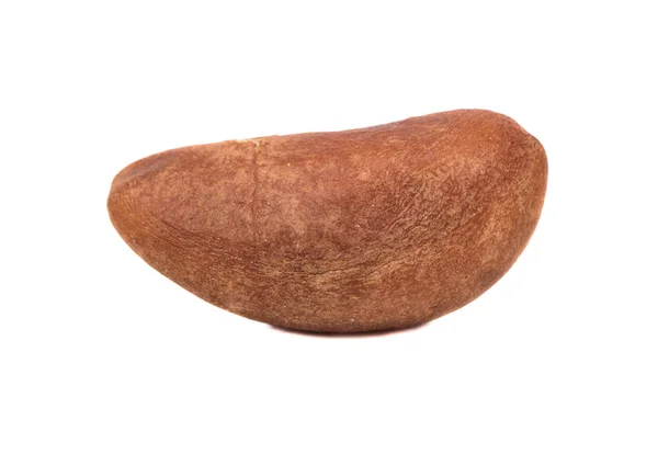 Dry Brazil Nut Isolated White Background — Stock Photo, Image