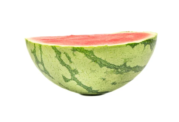 Juicy Half Watermelon Seed White Background — Stock Photo, Image