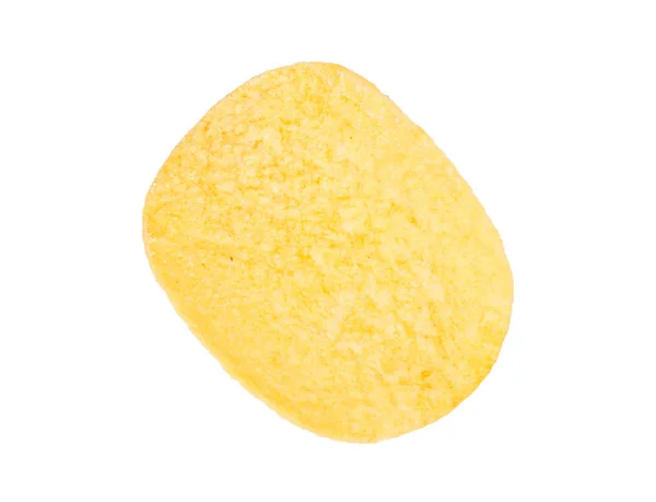 Kartoffelchips Mit Käsegeschmack Isoliert Auf Weißem Hintergrund Draufsicht — Stockfoto