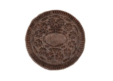 Beyaz arka plan üzerinde üstten görünüm izole krem ile siyah tanımlama