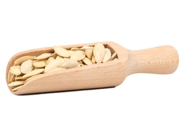 İzole arka plan vurgunun içinde kabak çekirdeği