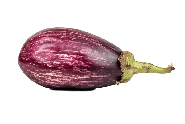 Raw Purple Eggplant Graffiti Isolated White Background — Stock Photo, Image