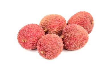 Beyaz arka plan üzerinde kabuğundaki Çin çeşitli meyve