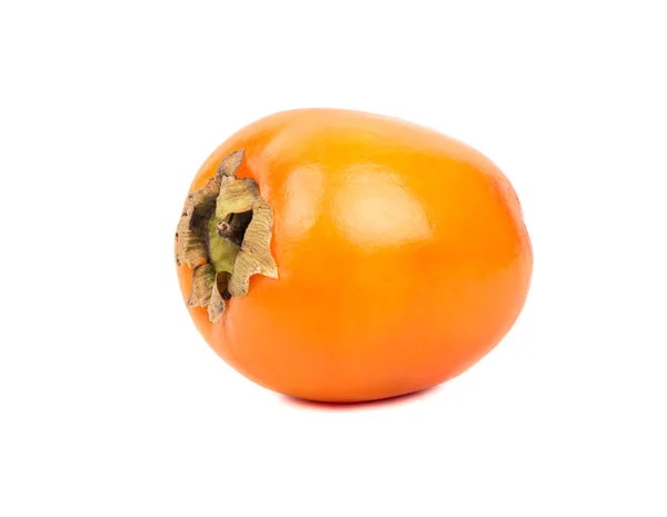 Zralé Persimmon Ovoce Izolované Bílém Pozadí — Stock fotografie