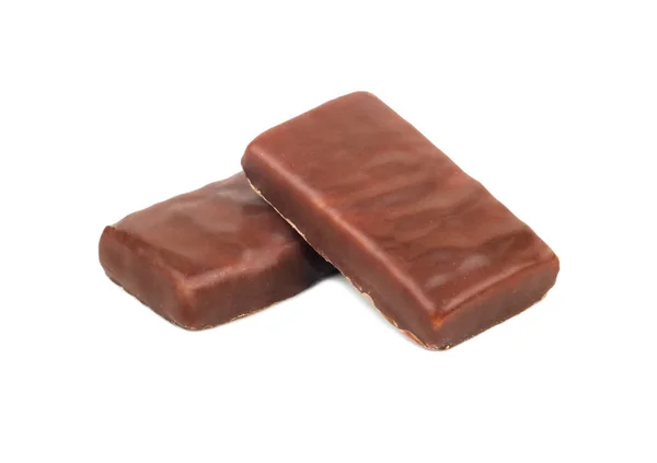 Dvě čokoládové bonbóny — Stock fotografie