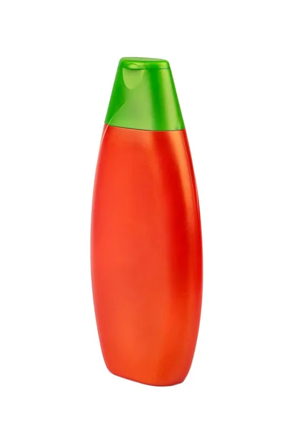 オレンジ シャンプー ボトル — ストック写真