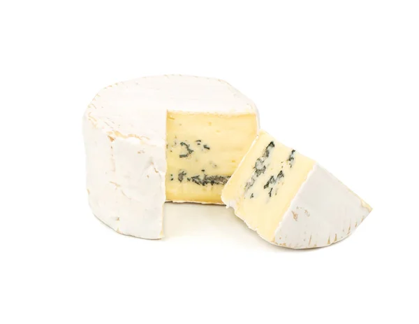 Queso Brie con rebanada —  Fotos de Stock