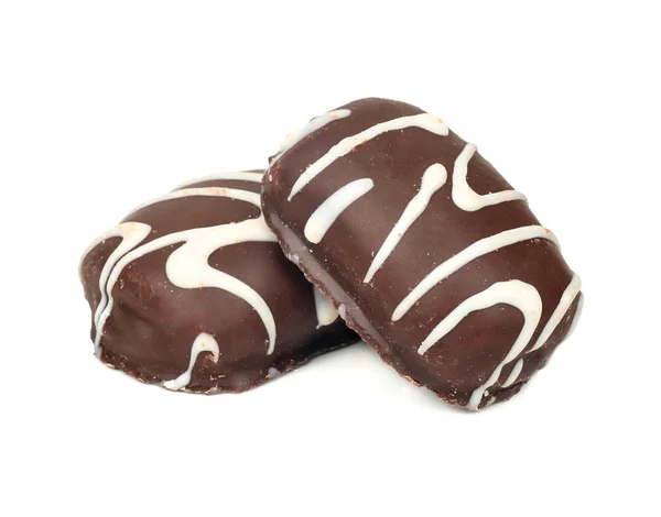 Biscoitos de chocolate com cobertura — Fotografia de Stock