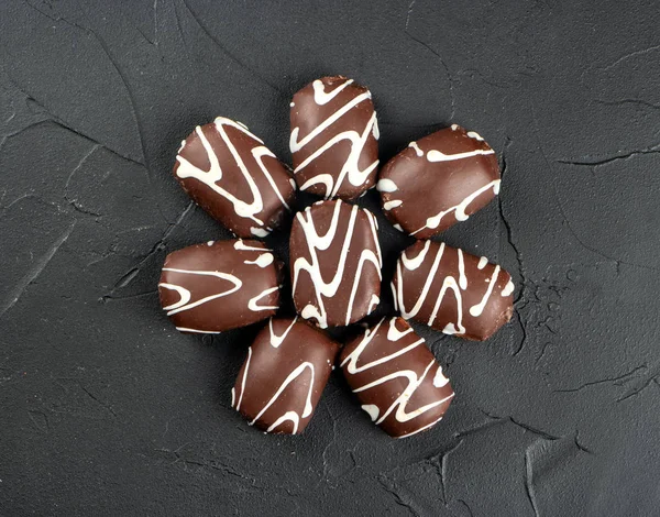 Schokoladenkekse mit Zuckerguss — Stockfoto