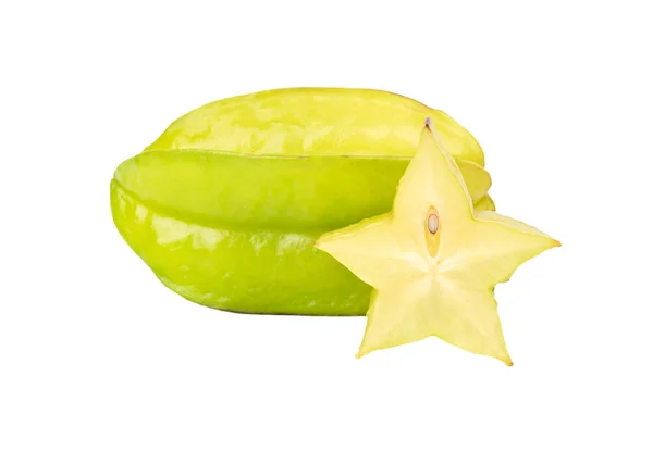 Carambola's fruit met de helft — Stockfoto