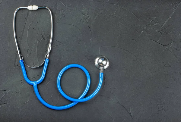 Blue medical stethoscope — Stock Photo, Image