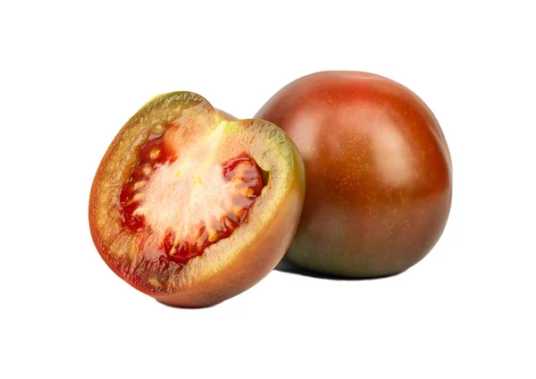 Kumato de tomate com metade — Fotografia de Stock