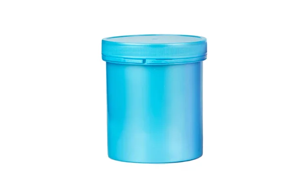 Mavi plastik kavanoz — Stok fotoğraf