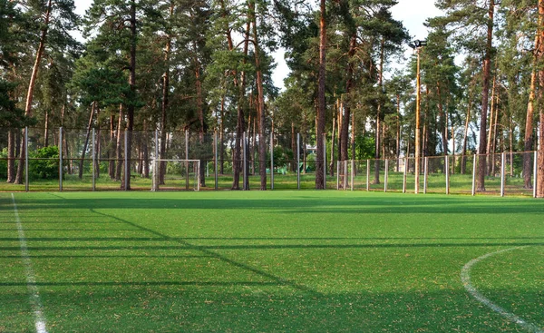 Campo de futebol no parque — Fotografia de Stock