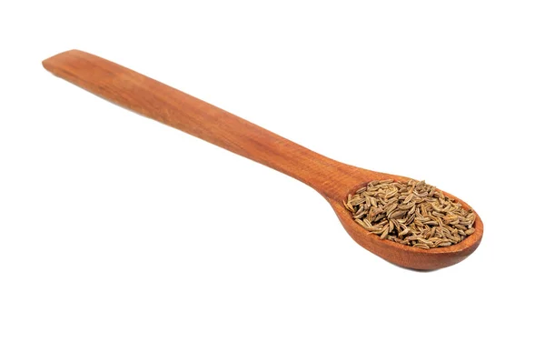 Dry cumin in spoon — Stock Photo, Image