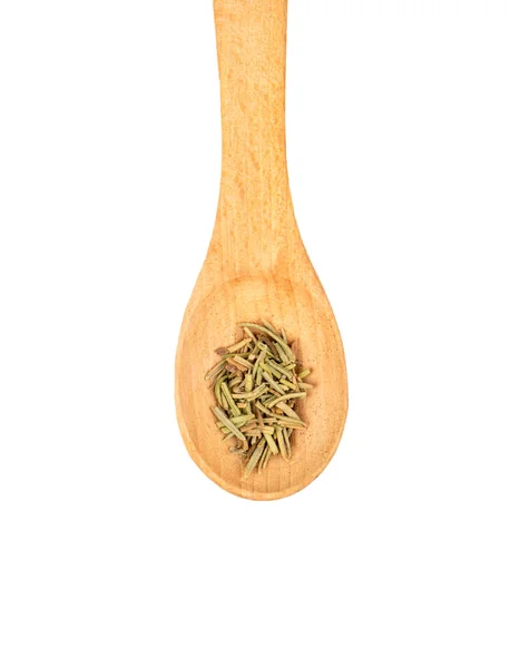 Dry rosemary in a spoon — Stock Photo, Image