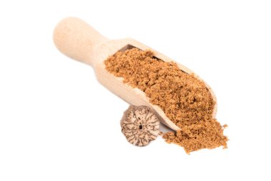 Kaşık Hindistan cevizi tozu