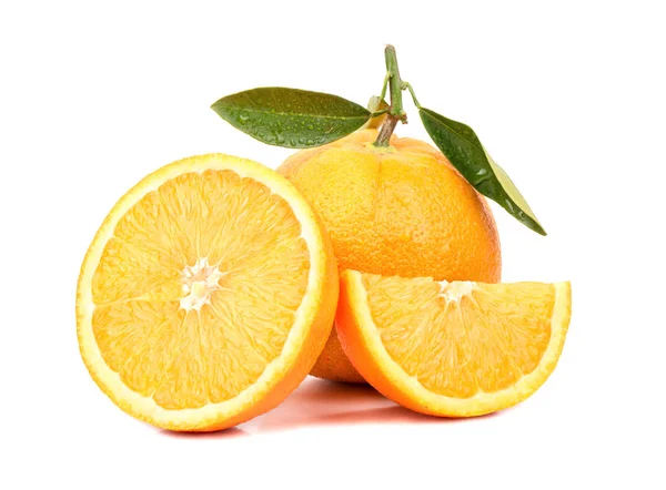 Orange fruit with slice — Stock Photo, Image