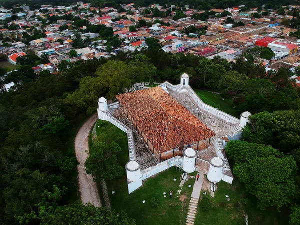 Vista Aérea Fortaleza San Cristóbal Gracias Honduras — Foto de Stock