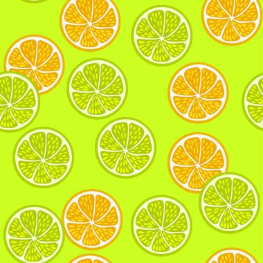 Limonlu ve portakallı kusursuz desen..