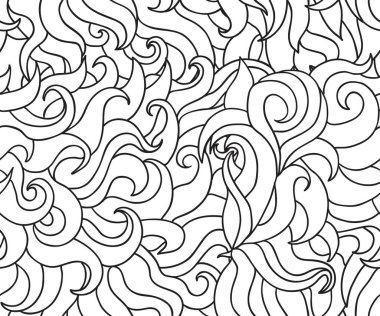 Çizgisiz desen, soyut çiçek unsurları.