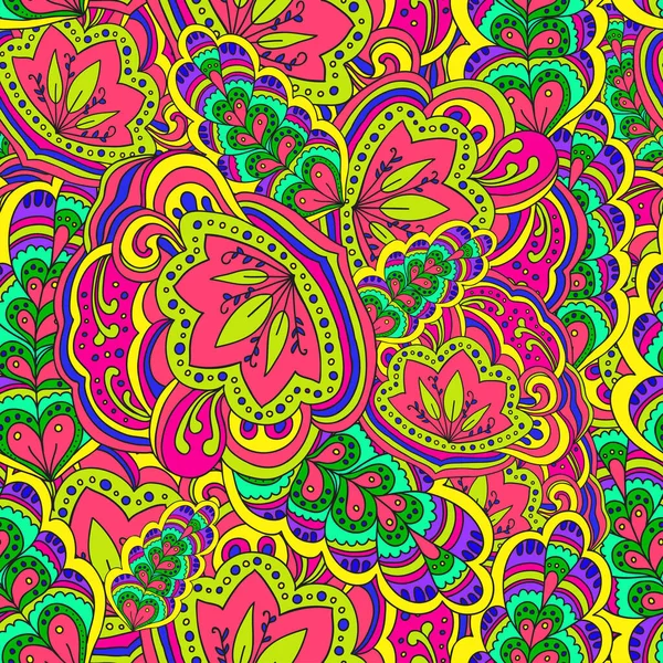 Colorido patrón sin costura ornamental oriental — Vector de stock