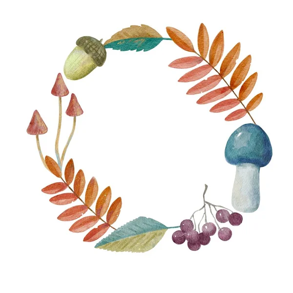 Renkli mantarlı hoş, pürüzsüz bir desen.