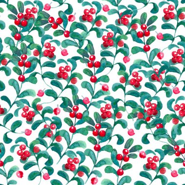 Suluboya böğürtlenli kusursuz desen. 