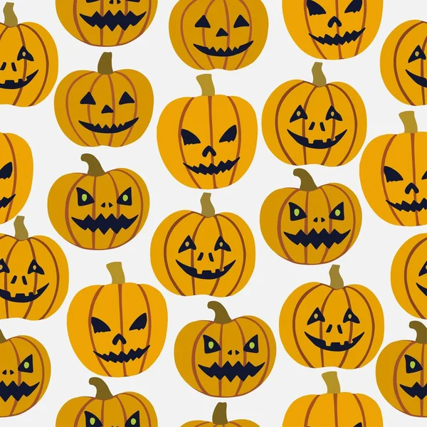 Leuke vector naadloze patronen met Halloween heks ambachten. Cartoon doodle illustratie — Stockvector