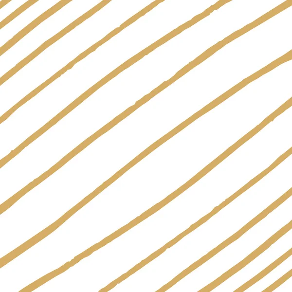 Золотые Линии Грубой Текстурой Кисти — стоковый вектор