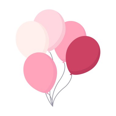 Gökyüzü vektör illüstrasyonlarında hava balonları.