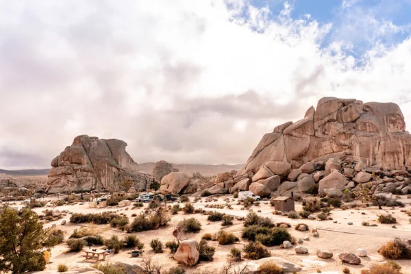 Outstanding Joshua Tree National Park Landscape Wild Rock Formations Desert — Stock Photo, Image