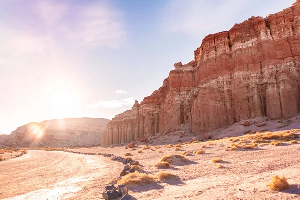 Spektakuläre Marslandschaft Red Rock Canyon State Park Kalifornien Vereinigte Staaten — Stockfoto