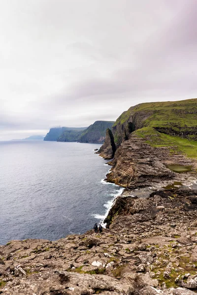 Vagar Adasında Güzel Şelalelerden Biri Bosdalafossur Şelalesi Faroe Adaları Danimarka — Stok fotoğraf
